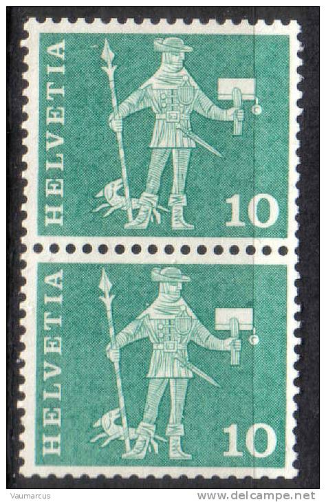 Zu 356RL.01 ** / MNH P1460 Paire Zu Spécial 5,25 à 20 % Voir Scans Recto/verso - Rouleaux