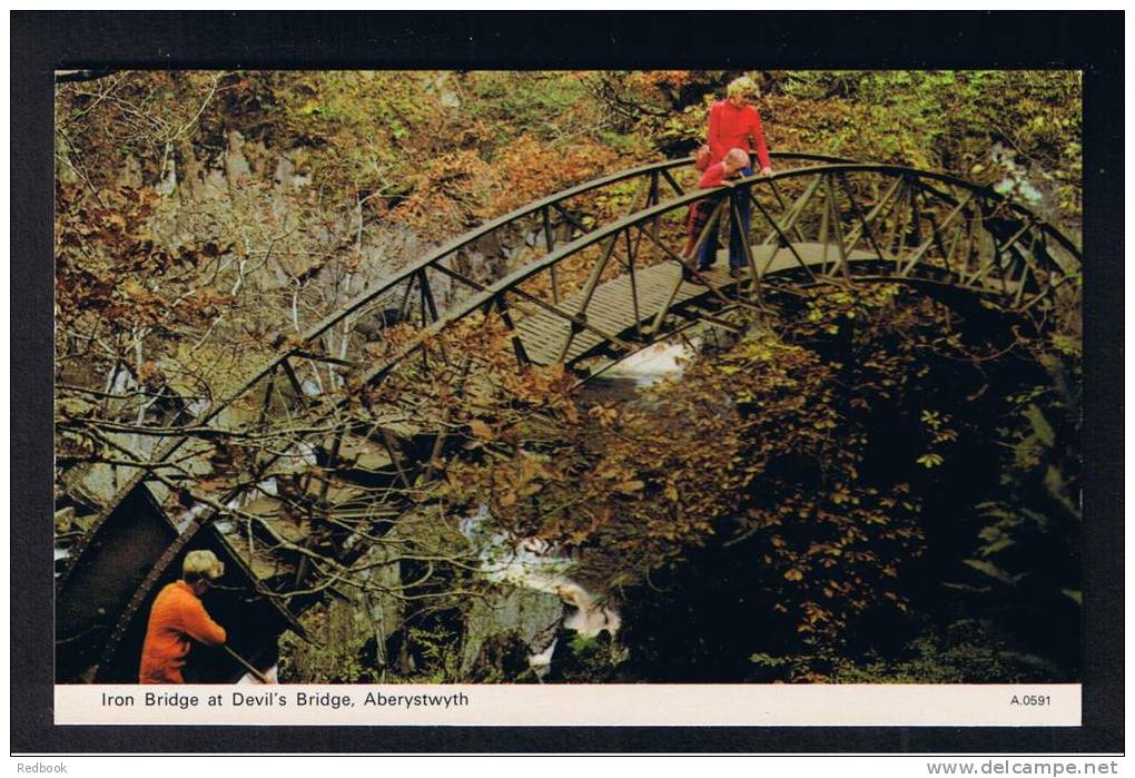 RB 847 - Postcard The Iron Bridge At Devil's Bridge Aberystwyth Cardiganshire Wales - Cardiganshire