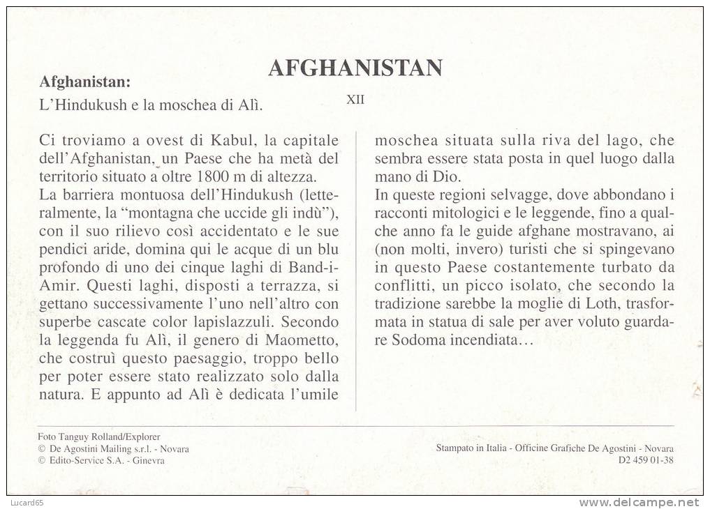 POSTCARD/ CARTE POSTALE / CARTOLINA  AFGHANISTAN - L' HINDUKUSH E LA MOSCHEA DI ALI' - Afghanistan