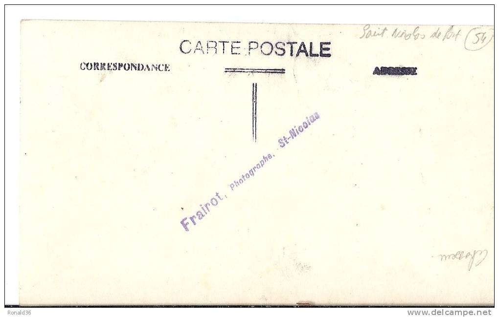 Cpp 54 SAINT ST NICOLAS DE PORT Caserne Du 4è Bataillon De Chasseurs , Groupe Du 30è EN TENUE De Corvés - Saint Nicolas De Port