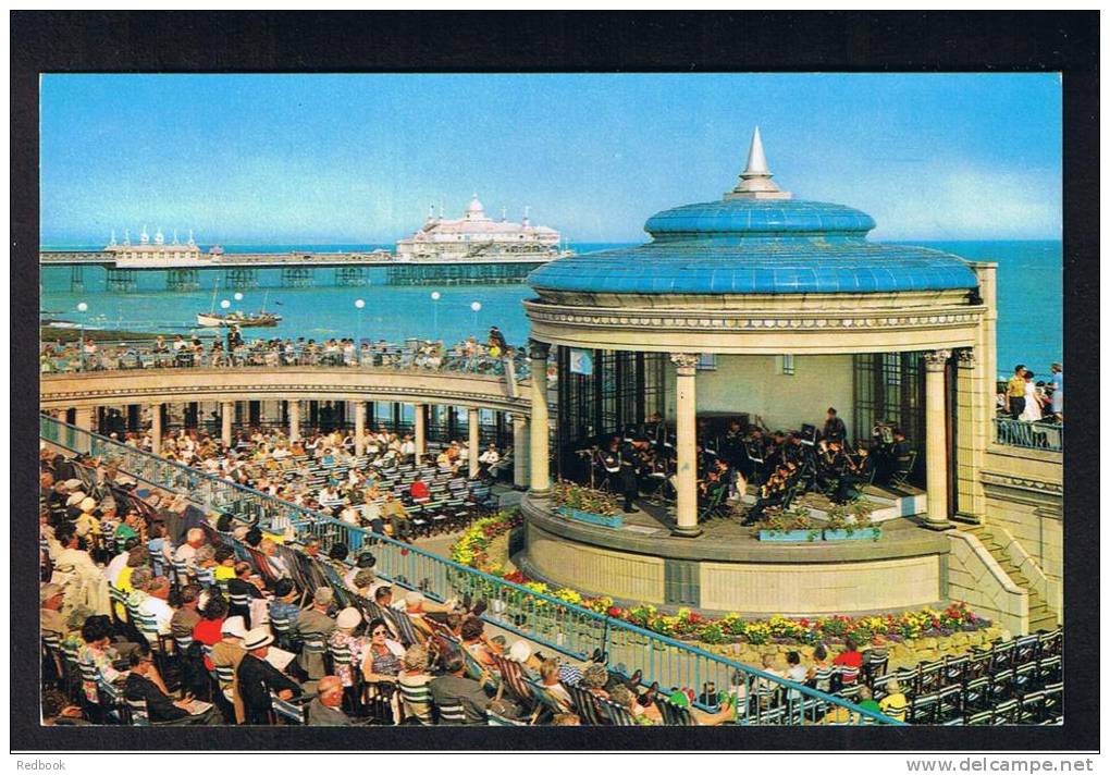 RB 849 - Postcard The Bandstand &amp; Pier Eastbourne Sussex - Eastbourne