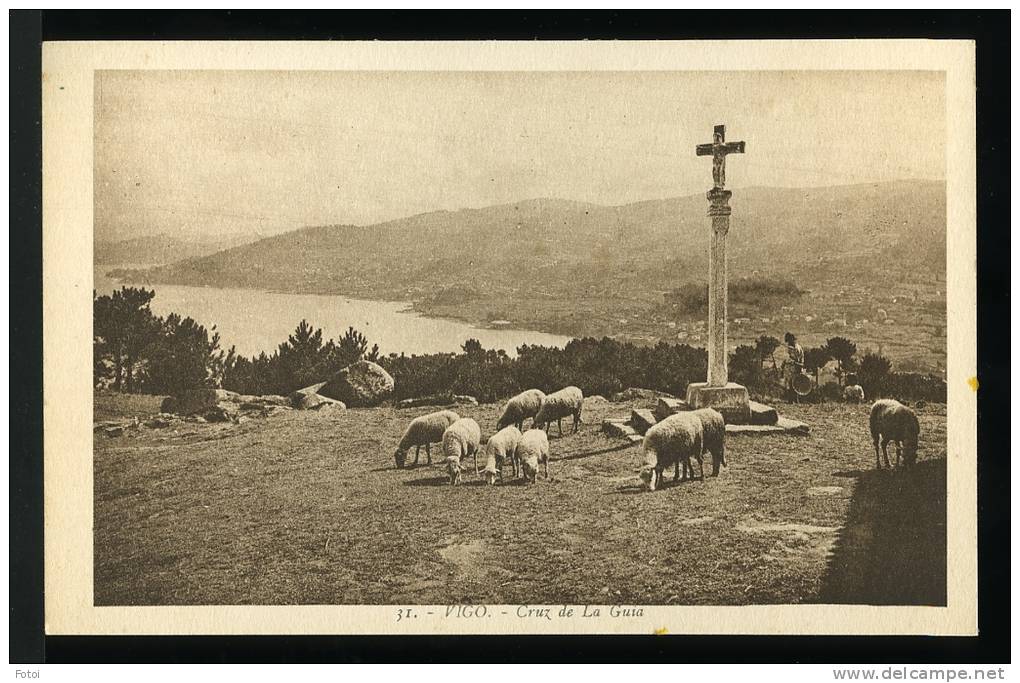 OLD POSTCARD CRUZ DE LA GUIA VIGO PONTEVEDRA GALICIA CARTE POSTALE TARJETA POSTAL ESPAÑA SPAIN - Pontevedra