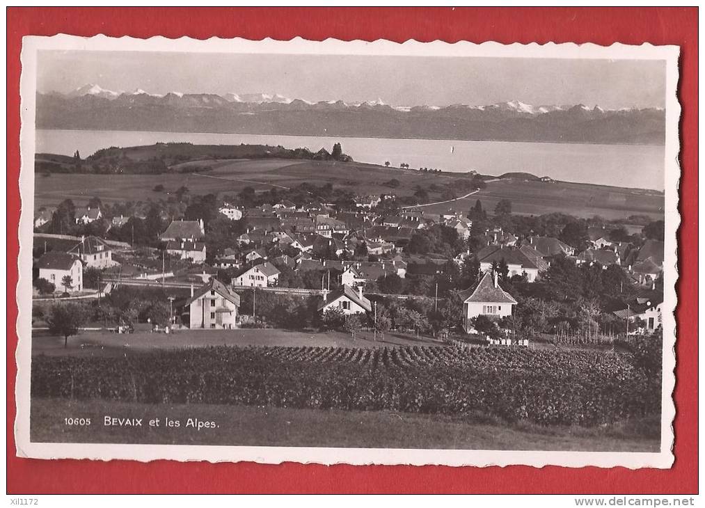 X0733 Bevaix Et Les Alpes. Visa Censure 1939.Non Circulé. Perrochet 10605 - Bevaix