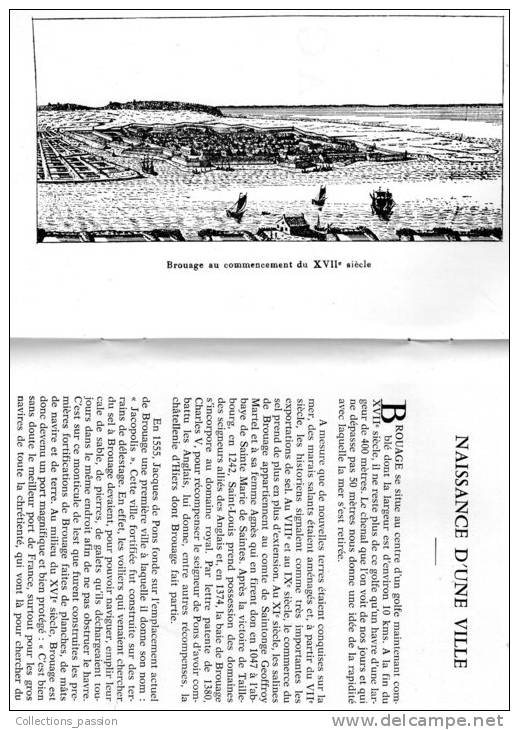 Livre , 24 Pages , BROUAGE , Ville Fortifiée , 1960 , 6 Photographies , 5 Dessins , 3 Scans , Frais : F/1.95€ - Poitou-Charentes