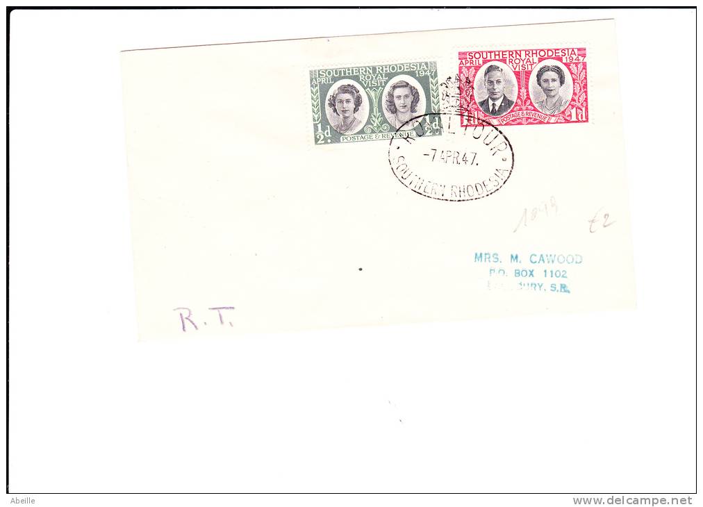 A1099   LETTRE   1947 - Rhodésie Du Sud (...-1964)