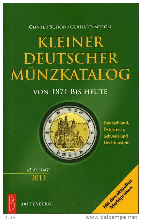 Kleiner Deutschland Münz Katalog 2012 Neu 15€ Für Numismatik Mit Österreich Schweiz Und Lichtenstein Old And New Germany - Autres & Non Classés