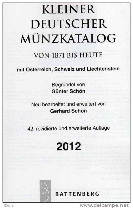 Kleiner Münz Katalog 2012 Deutschland Neu 15€ Für Numismatik Mit Österreich Schweiz Und Lichtenstein Old And New Germany - Otros & Sin Clasificación