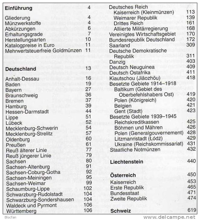 Kleiner Münz Katalog 2012 Deutschland Neu 15€ Für Numismatik Mit Österreich Schweiz Und Lichtenstein Old And New Germany - Other & Unclassified
