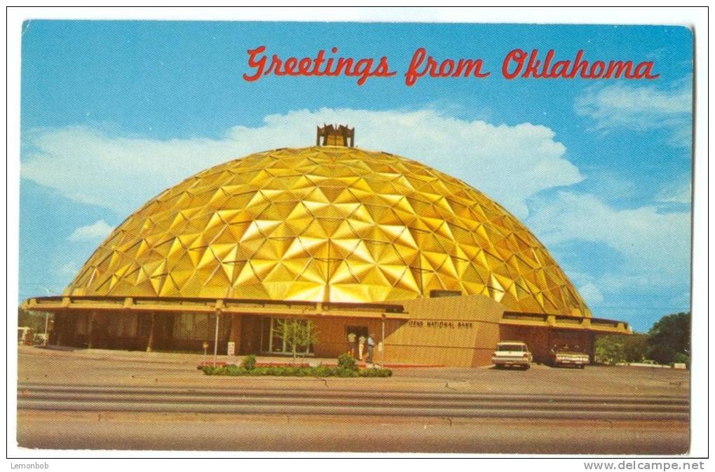 USA, Greetings From Oklahoma, Citizens National Bank, 1960s Unused Postcard [P8417] - Oklahoma City