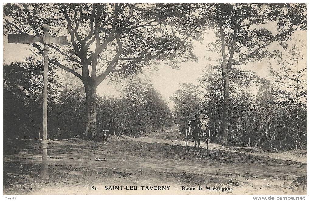 Val D'Oise- Saint-Leu-Taverny -Route De Monthgnon. - Saint Leu La Foret