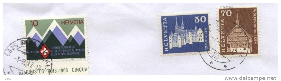 Mailed Cover (letter) With Stamps   From Switzerland To Bulgaria - Covers & Documents