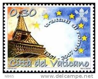 CITTA´ DEL VATICANO - VATIKAN STATE - ANNO 2007 - TRATTATI DI ROMA  - ** MNH - Unused Stamps