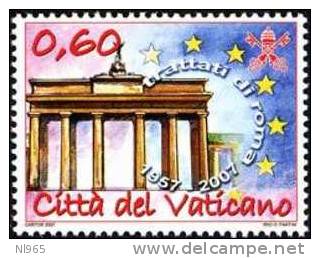 CITTA´ DEL VATICANO - VATIKAN STATE - ANNO 2007 - TRATTATI DI ROMA  - ** MNH - Nuevos
