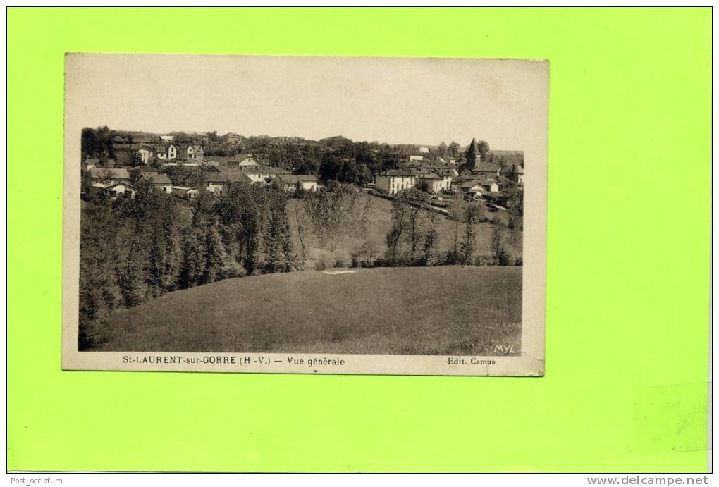 Saint Laurent Sur Gorre - Vue Générale - Saint Laurent Sur Gorre