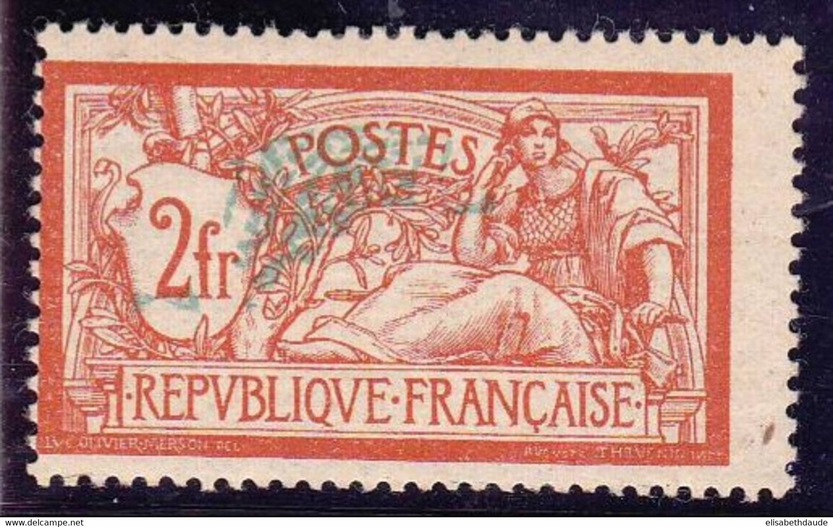 MERSON - YVERT N°145f * - VARIETE CENTRE DEPLACE - COTE YVERT = 225 EUROS - Unused Stamps