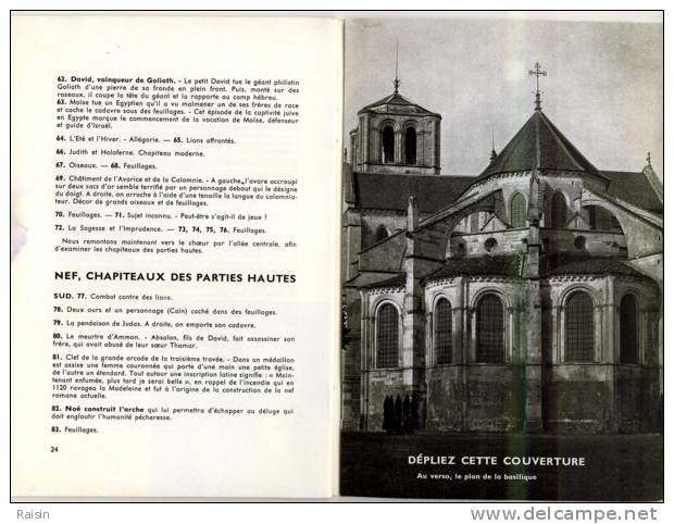 Editions Franciscaines La Basilique De Vézelay (Yonne) Guide Et Plans Livre Broché 24 Pages Plus 2 Dépliants BE - Bourgogne