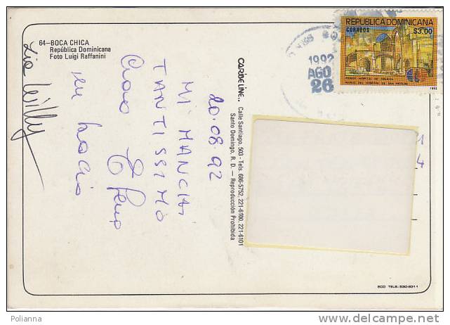 PO3156B# REPUBLICA DOMINICANA - BOCA CHICA  VG 1992 - Dominikanische Rep.