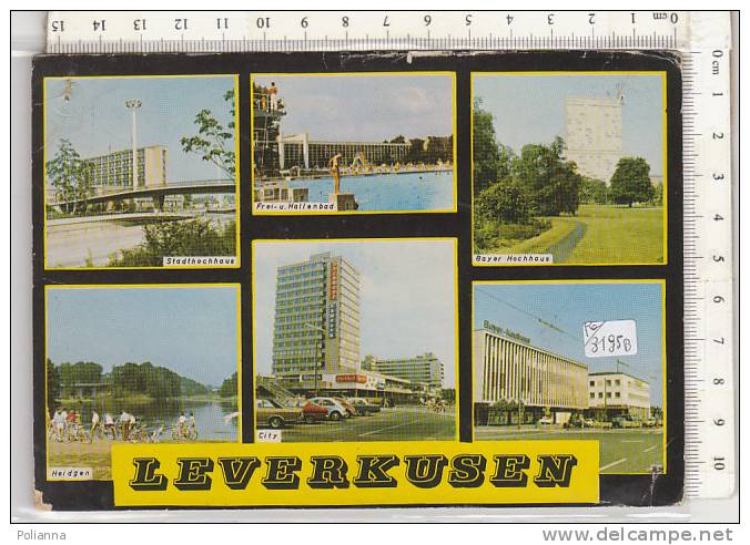 PO3195B# GERMANIA - GERMANY - LEVERKUSEN - STADTHOCHHAUS - FREI-U.HALLENBAD - BAYER HOCHHAUS - HEIDGEN - CITY  VG - Leverkusen