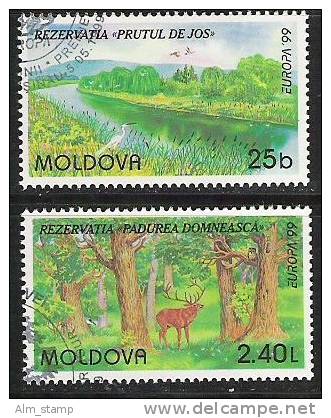 1999 Moldavie  Moldau   Yv. 263-4  Mi. 305-6 Used - 1999