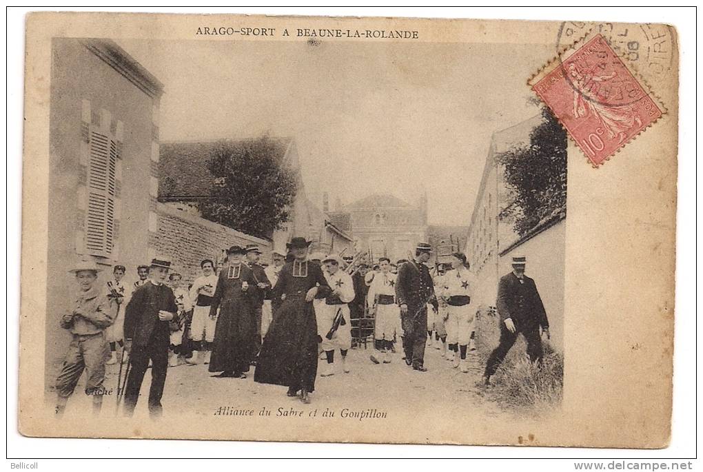 ARAGO-SPORT A  BEAUNE LA ROLANDE  Alliance Du Sabre Et Du Goupillon - Beaune-la-Rolande