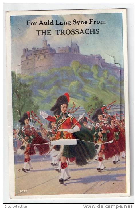 For Auld Land Syne From The Trossachs, System Card, 12 Views Inside, Bagpipes, Cornmuses, Scan Recto-verso - Stirlingshire