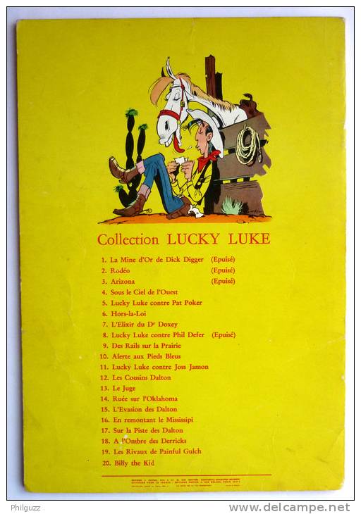 BANDE DESSINEE LUCKY LUKE - LES COLLINES NOIRES T21 - MORRIS - EO 1963 - ALBUM BD - Lucky Luke