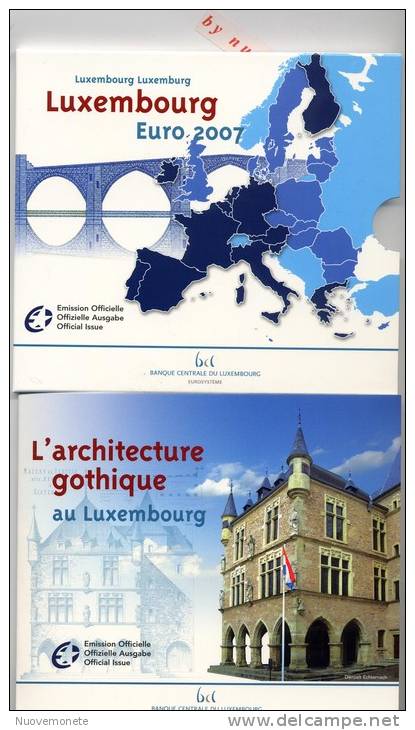 LUSSEMBURGO LUXEMBOURG DIVIS. 2007 10 Monete Con 2 X 2 Euro Comm. BU TIRAGE 15000 - Luxembourg