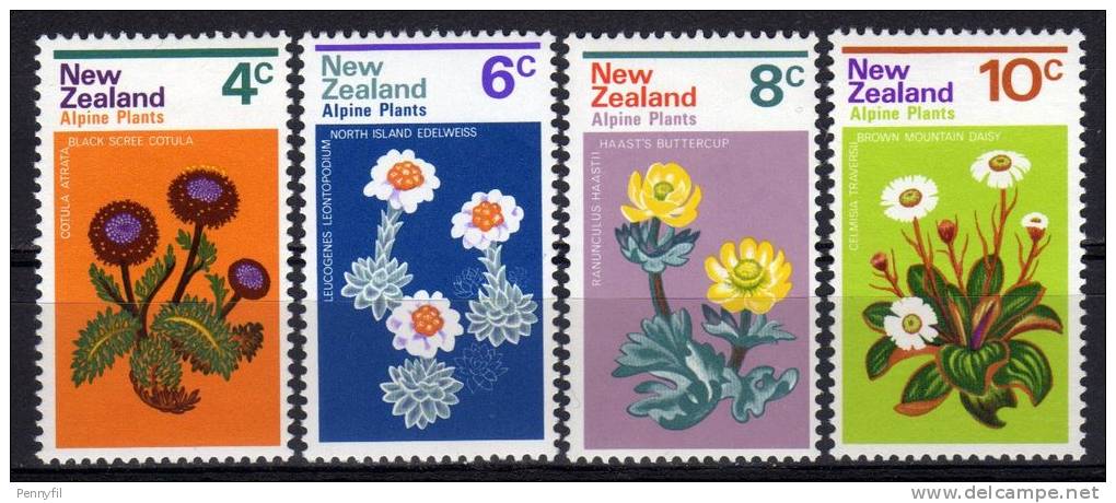 NEW ZEALAND – 1972 YT 567+568+569+570 ** CPL FIORI - Neufs