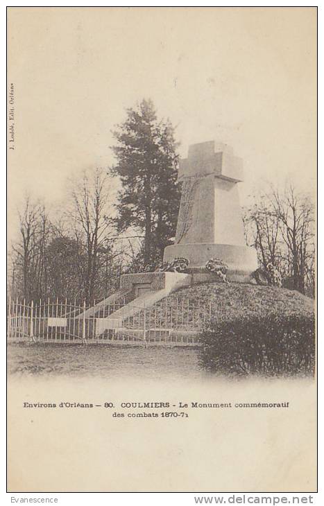 45 COULMIERS /  MONUMENT DE 18970   /////    REF22799 - Coulmiers