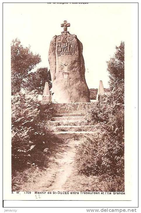 MENHIR DE DUZEC BRETAGNE PITTORESQUE. REF 26042 - Dolmen & Menhirs