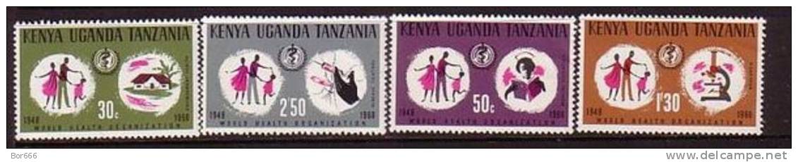 Kenya Uganda Tanzania " WHO " 1968 MNH - Kenya, Uganda & Tanzania