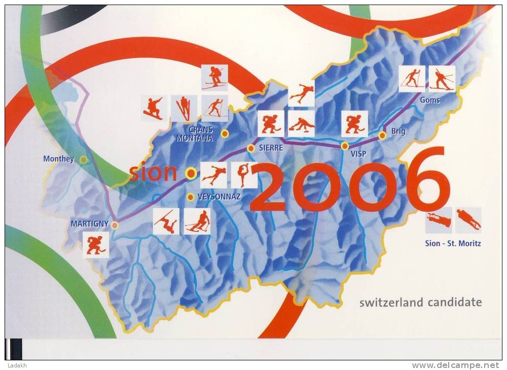 CARTE ENTIER POSTAL SUISSE 2006  LA POSTE SUISSE NAGANO-  XVIII° JEUX OLYMPIQUES D'HIVER - Hiver 1998: Nagano