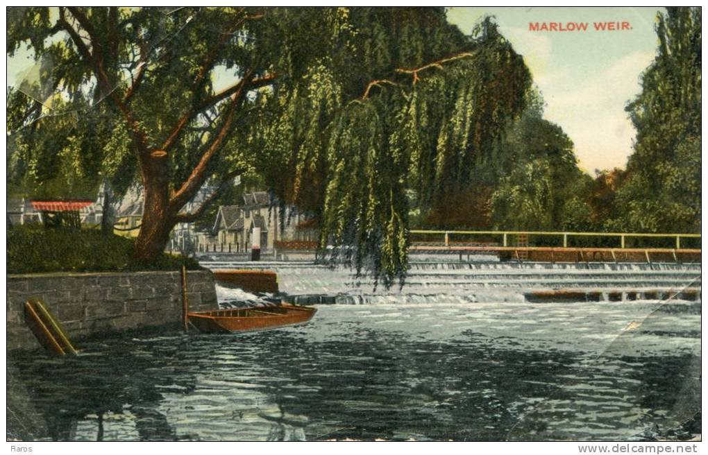 MARLOW  WEIR. - Buckinghamshire