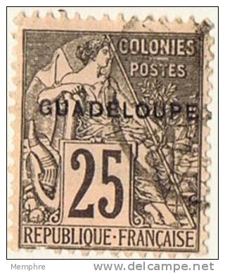 1891  Sucharge  Sur Tye Alphée Dubois   25c  Yv 21   Oblitéré - Usados