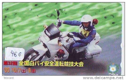 Télécarte Japon * POLICE * PHONECARD JAPAN (48c) TELEFONKARTE * POLIZEI * POLITIE * MOTOR * - Police