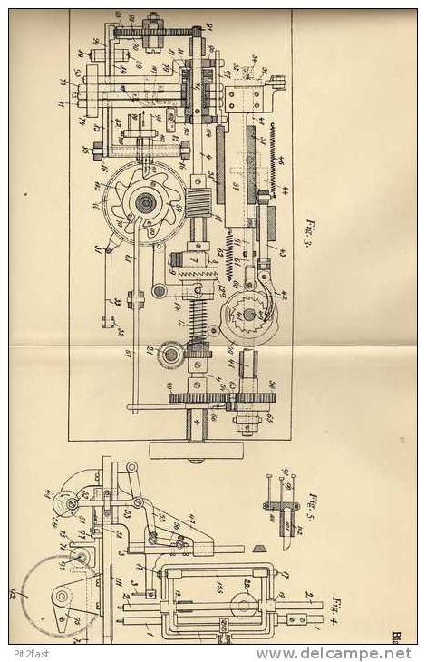 Original Patentschrift - Büsing & Co In Reutlingen , 1905, Häkelmaschine , Nähmaschine , Häkeln , !!! - Tools