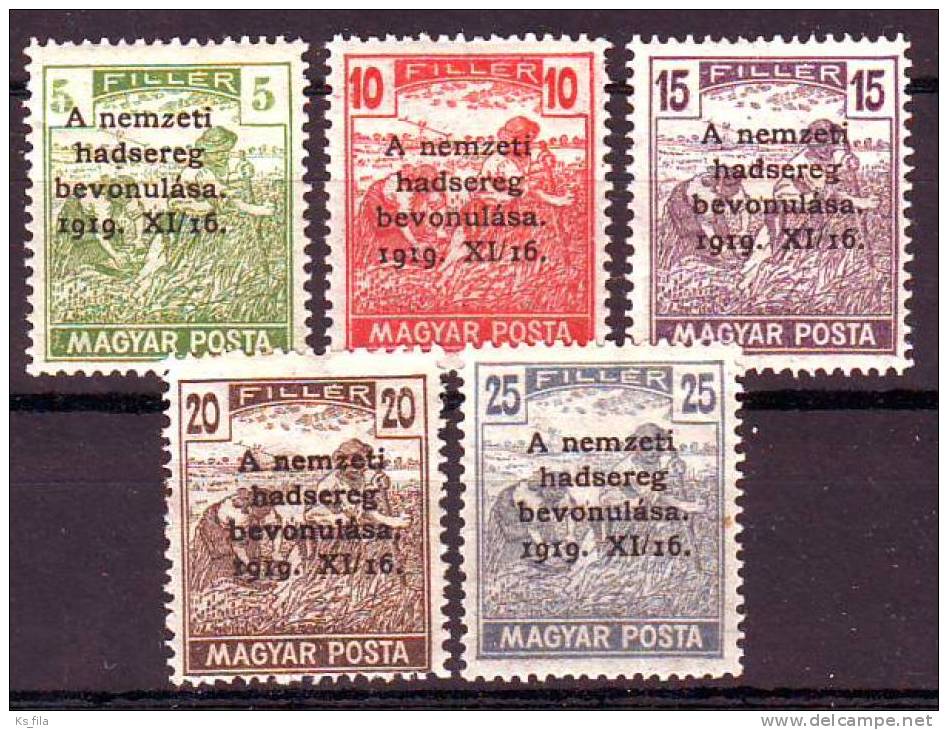 HUNGARY - 1919. Entry Of National Army Into Budapest, Optd - MNH - Unused Stamps