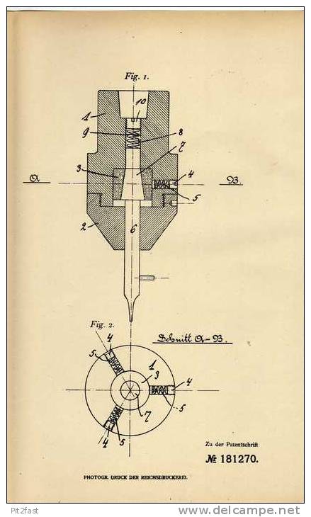 Original Patentschrift - F. Lövenich In Bockenheim , Frankfurt A.M., 1906 , Futter Für Drehmaschine , Bohrmaschine  !!! - Tools