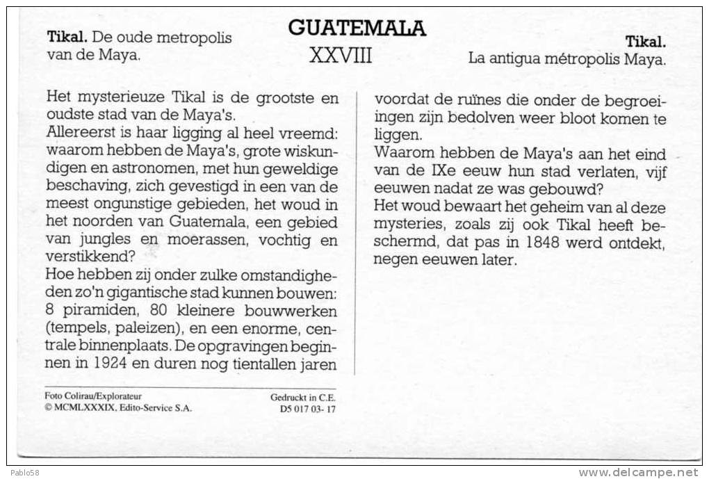 Guatemala TIKAL  (look Scan) - UNesco Heritage - Guatemala