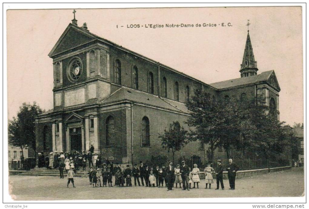 CPA Loos, L'Eglise Notre Dame De Grâce (pk4504) - Loos Les Lille