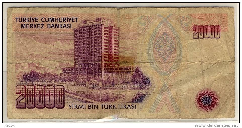 TURQUIE  -  TURKEY  -  20000  Türk Lirasi  -  1970  - - Turquie