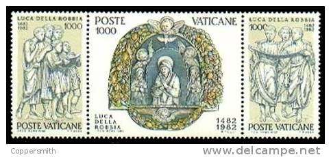 (002) Vatican  Art / Kunst / Konst / Della Robbia / Strip  ** / Mnh  Michel 805-07 - Autres & Non Classés