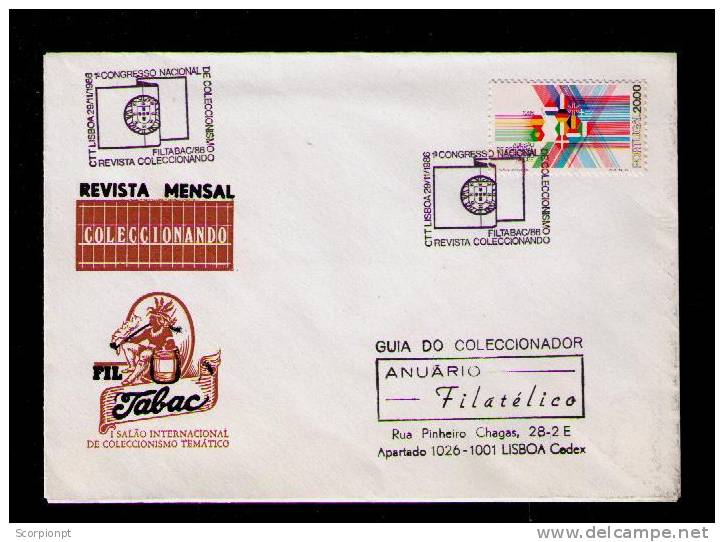 Portugal Tabac Tobacco Flora Cover Pmk Sp1958 - Tabacco