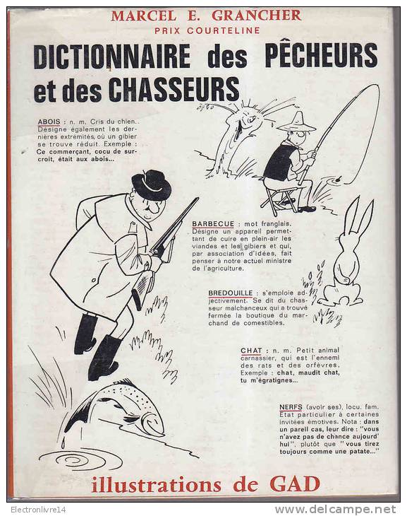 Grancher Dictionnaire Des Pecheurs Et Des Chasseurs Illustrations Gad  Ed Pensee Moderne - Jacht/vissen