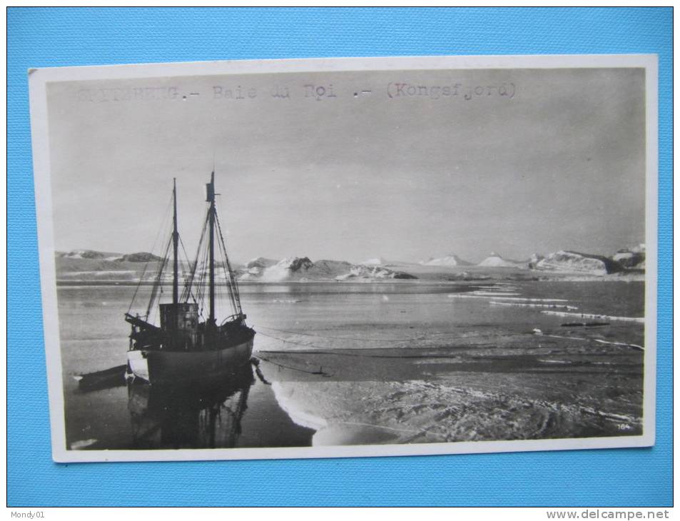 1282 Arctic Arctique  Spitzbergen Spitzberg Svalbard Baie Du Roi Kongfjord Fjord Carte Photo CPA North Pole Nord - Arktis Expeditionen