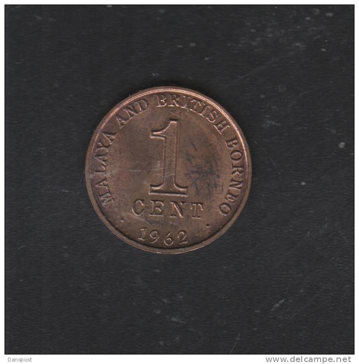 Malaya And British Borneo One Cent 1962 - Malaysie