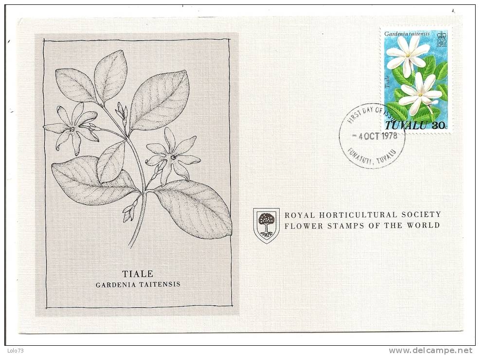 Carte 1er Jour - Tuvalu - Fleur - Tiale - Tuvalu