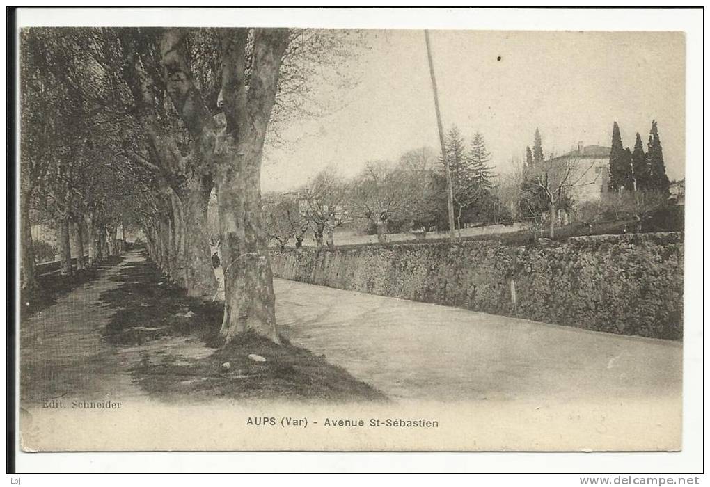 AUPS , Avenue Saint Sébastien , 1921 - Aups