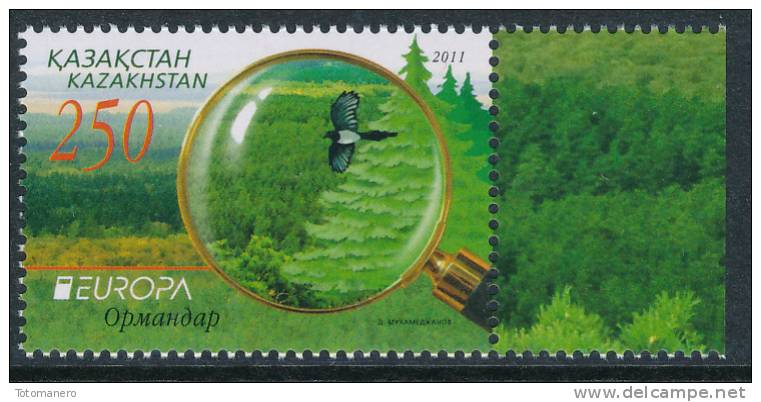 KAZAKHSTAN/Kasachstan  EUROPA 2011 "Forests" Set Of 1v** - 2011