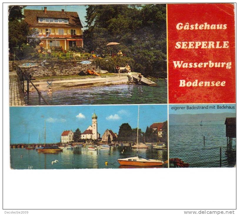 ZS28913 Germany Wasserburg Bodensee Multiviews Used Good Shape Back Scan At Request - Wasserburg A. Bodensee